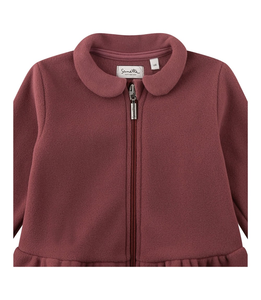 Fleecejacke mit Bubikragen Schößchen