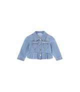 Jeansjacke Volant