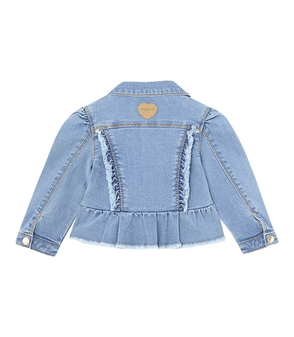 Jeansjacke Volant