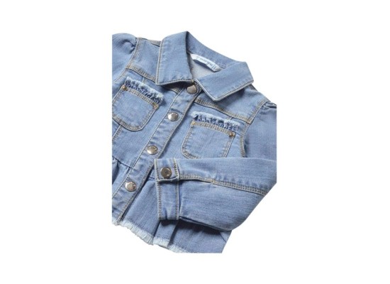 Jeansjacke Volant