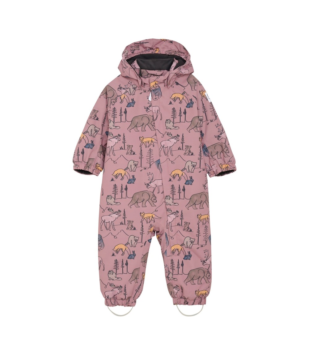 Schneeoverall mit abnehmbarer Kapuze Wald