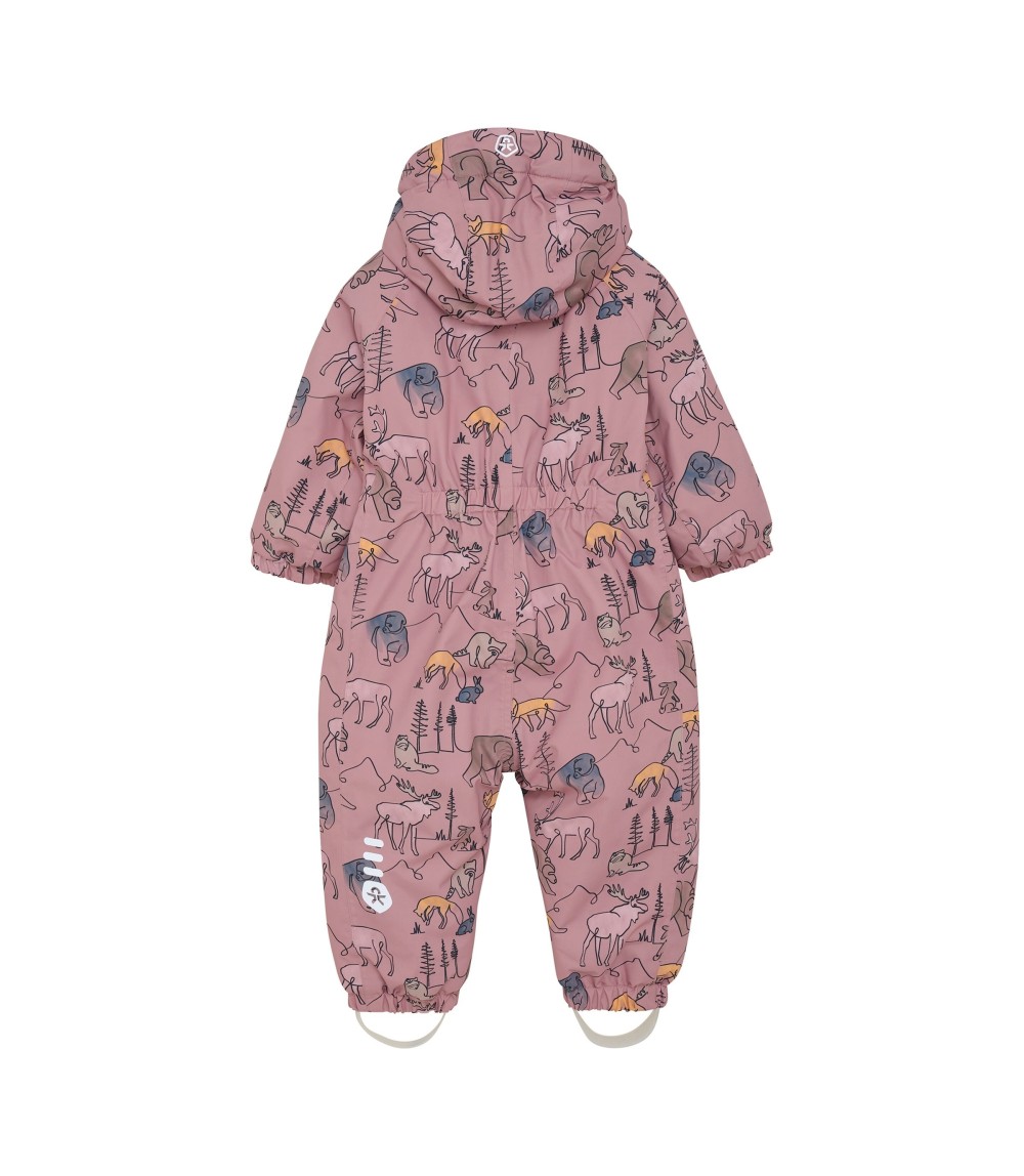 Schneeoverall mit abnehmbarer Kapuze Wald