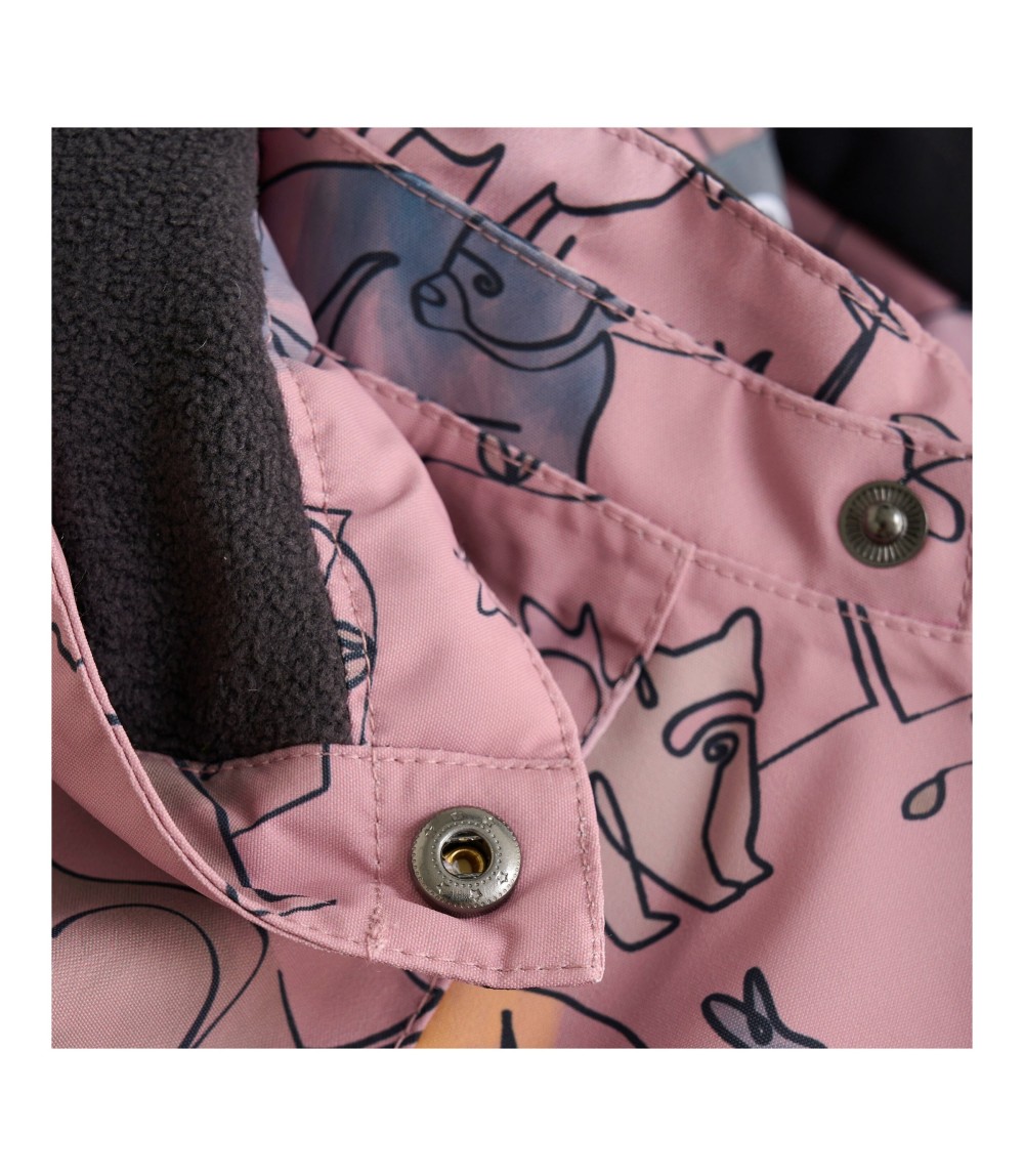 Schneeoverall mit abnehmbarer Kapuze Wald