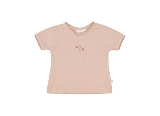 T-Shirt Blumen Rippqualität