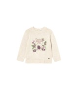 Strickpullover Eichhörnchen Blumen