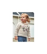 Strickpullover Eichhörnchen Blumen