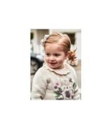 Strickpullover Eichhörnchen Blumen