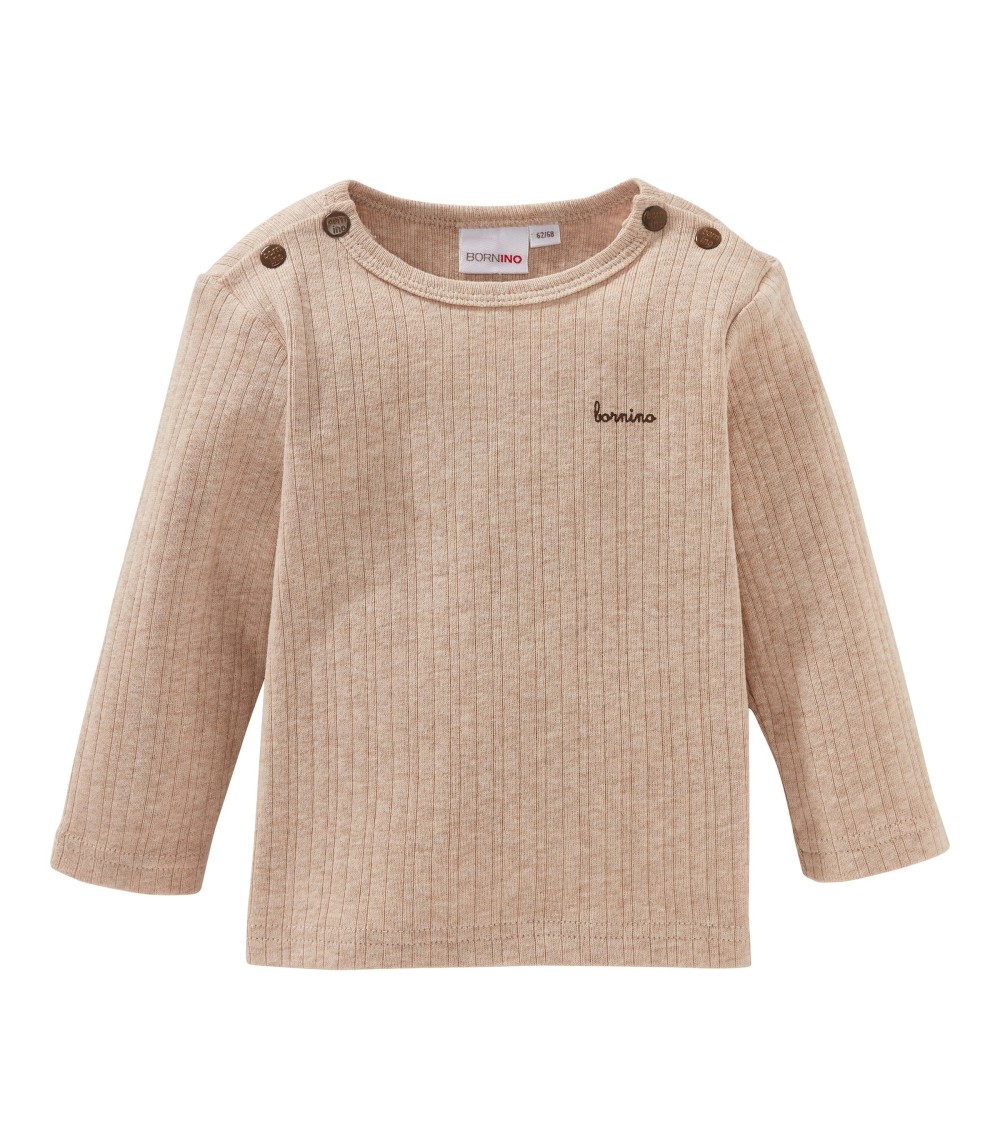 Shirt langarm Rippqualität