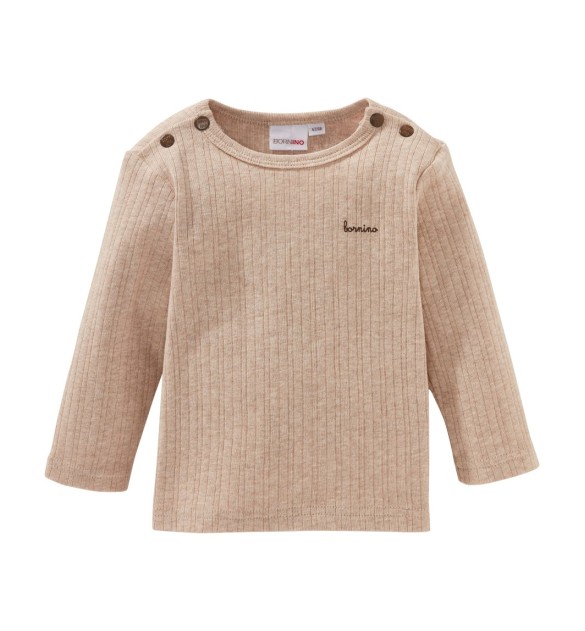 Shirt langarm Rippqualität