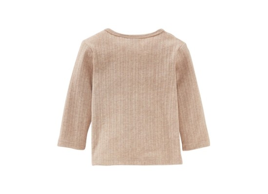 Shirt langarm Rippqualität