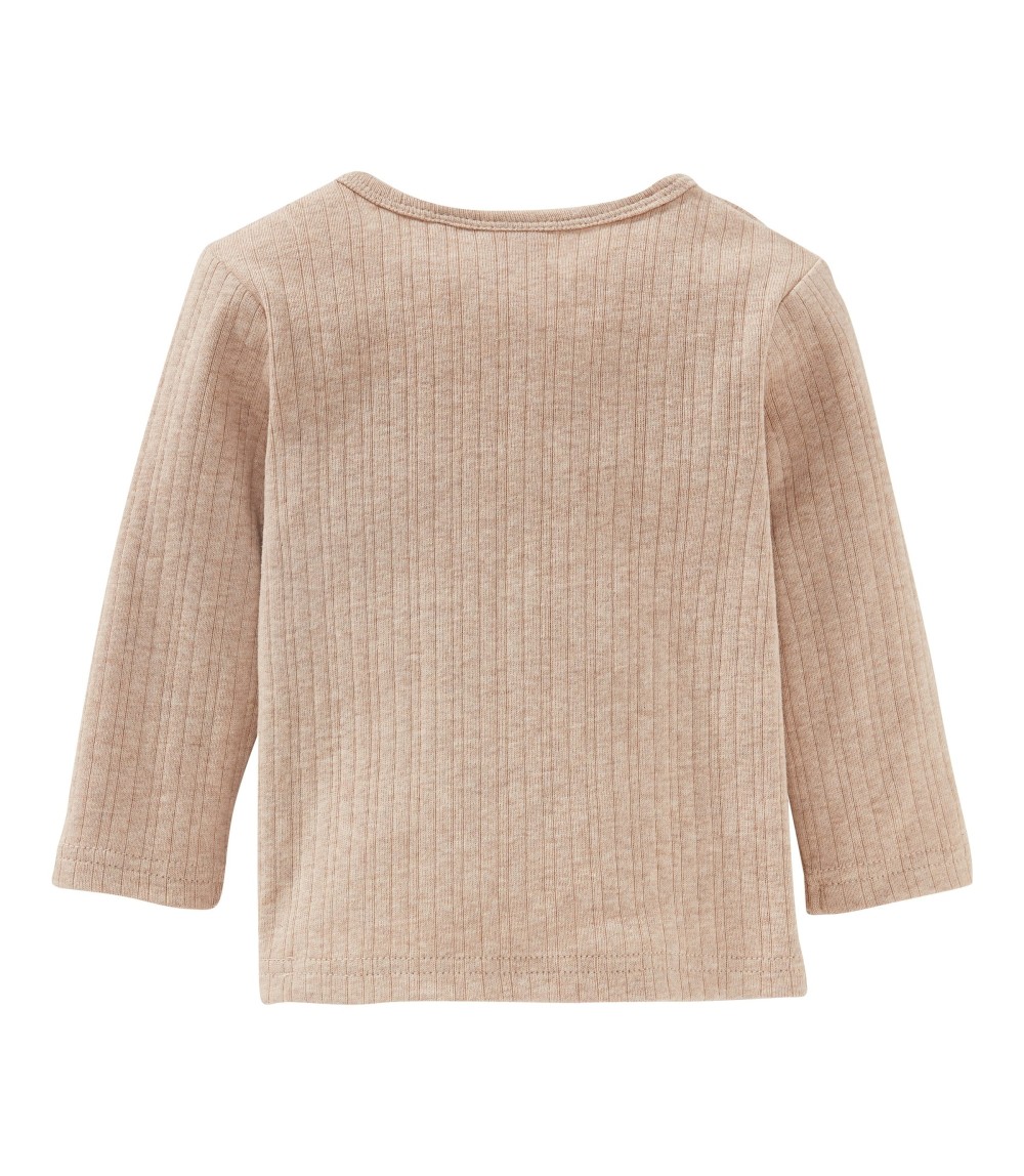 Shirt langarm Rippqualität