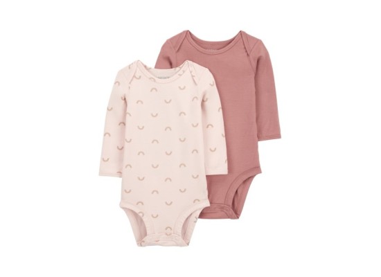 2er-Pack Bodys langarm Regenbogen