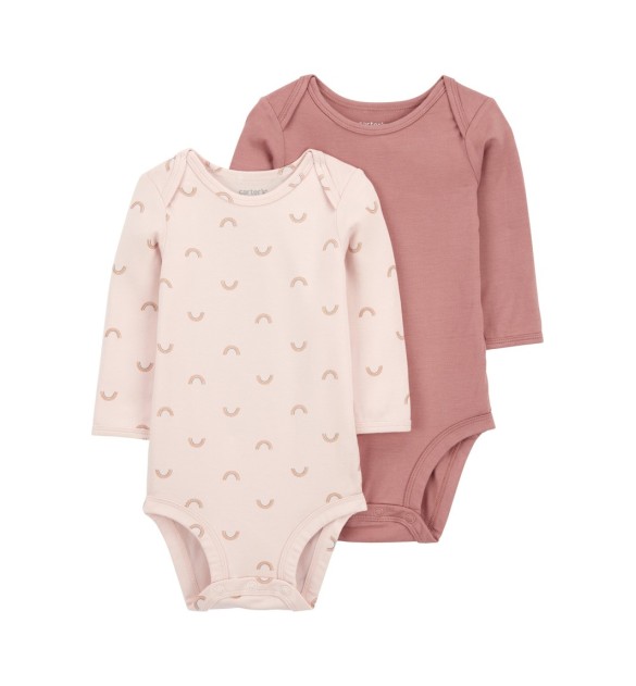 2er-Pack Bodys langarm Regenbogen