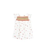 Musselin-Kleid Flügelarm Blumen