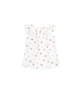 Musselin-Kleid Flügelarm Blumen