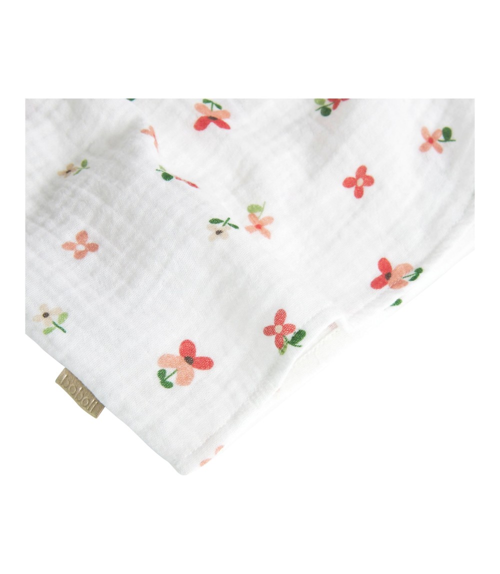 Musselin-Kleid Flügelarm Blumen