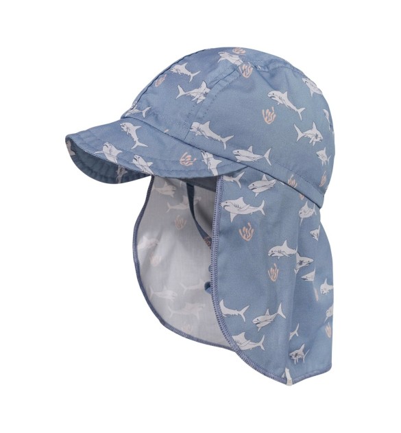 Schirmmütze mit Nacken- und UV-Schutz Haie