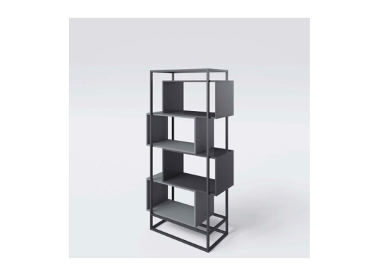 Bücherregal mit 4 offenen Fächern, Metallrahmen _2 PS_ MINECRAFT