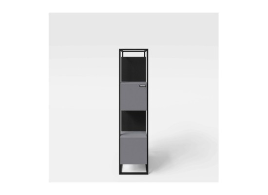 Bücherregal mit 4 offenen Fächern, Metallrahmen _2 PS_ MINECRAFT