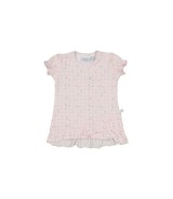 Kleid kurzarm Rüsche Karo