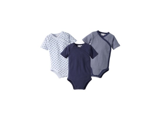 3er-Pack Wickelbodys kurzarm
