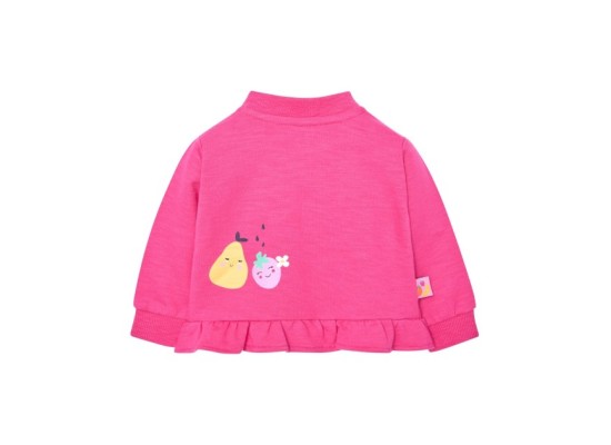 Sweatjacke Früchte Rüschen