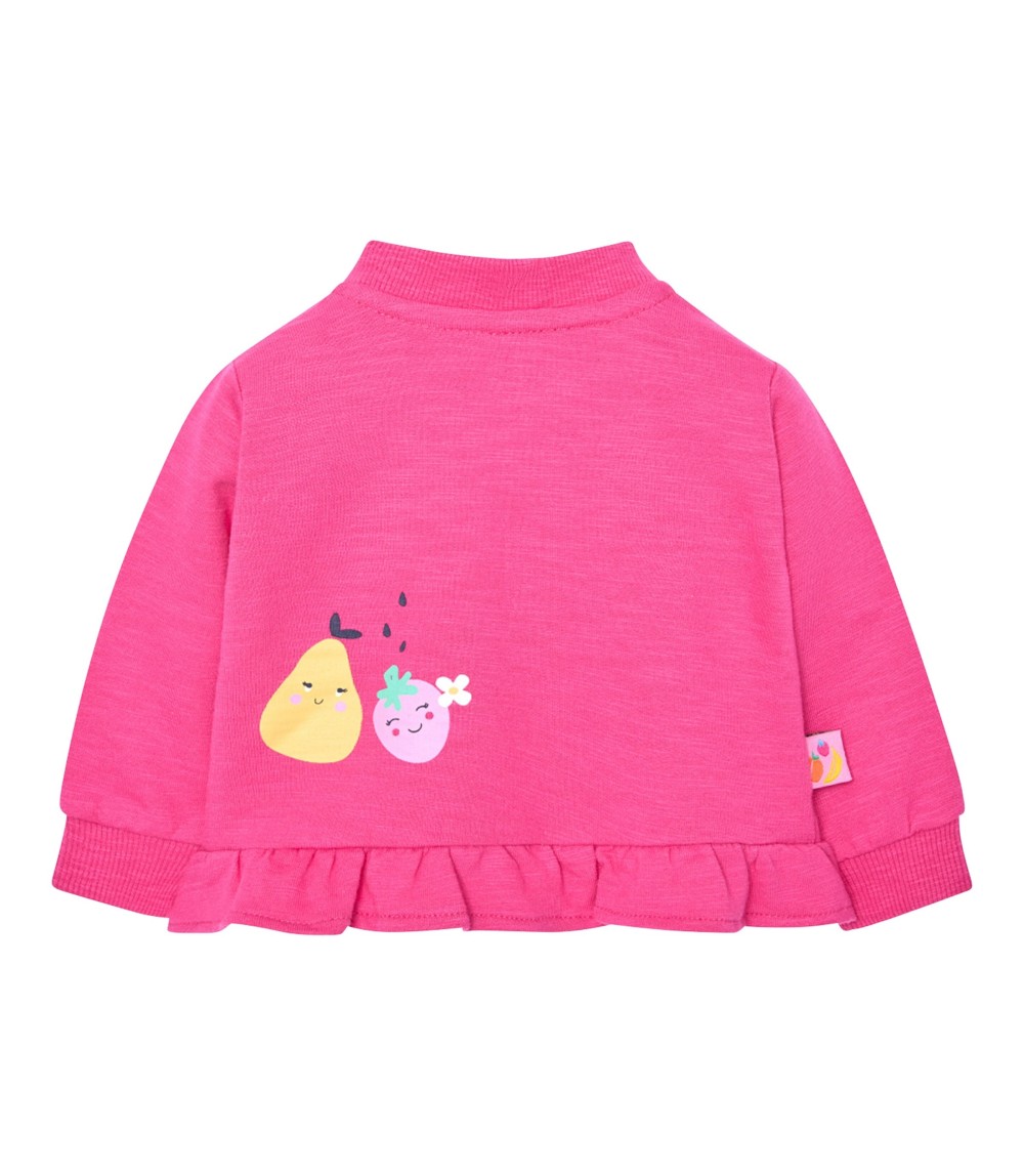 Sweatjacke Früchte Rüschen
