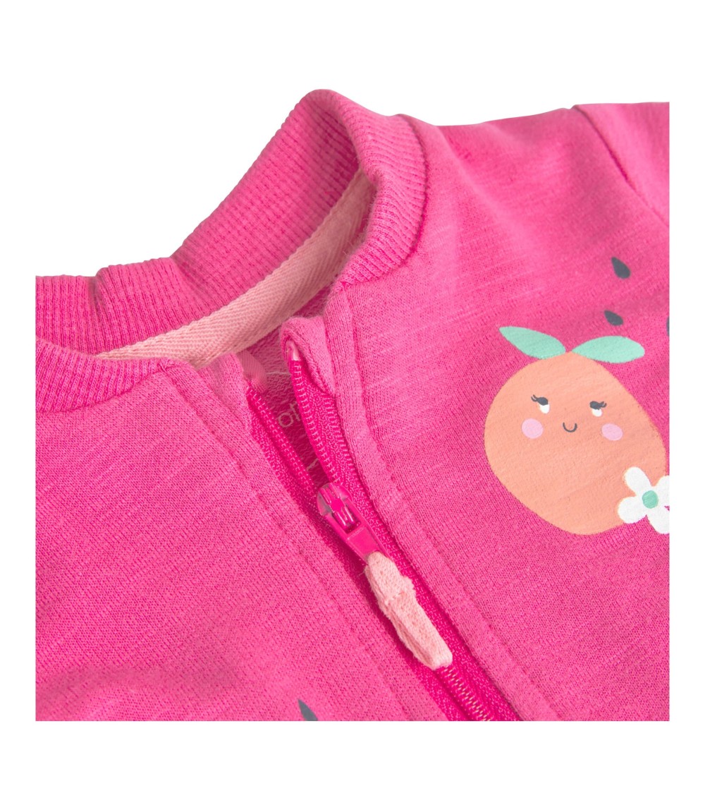 Sweatjacke Früchte Rüschen