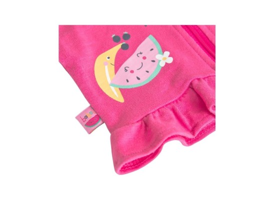 Sweatjacke Früchte Rüschen