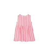 Leinen-Kleid ohne Arm Streifen