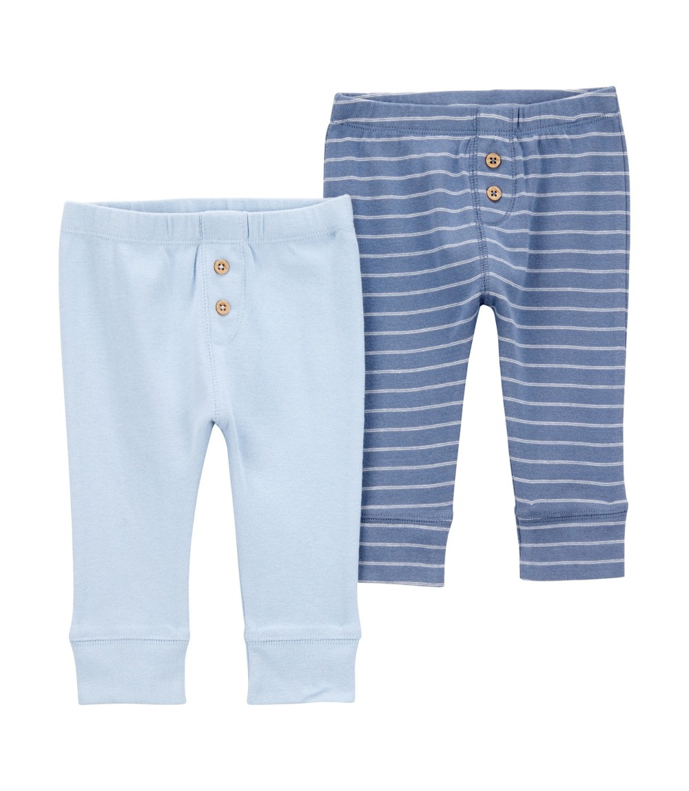 2er-Pack Jogginghosen Rippqualität Ringel