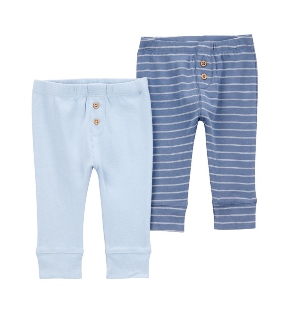 2er-Pack Jogginghosen Rippqualität Ringel