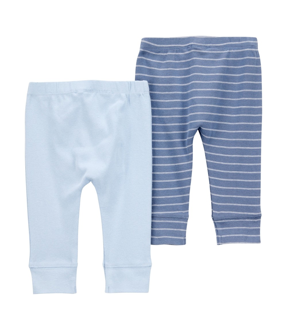 2er-Pack Jogginghosen Rippqualität Ringel