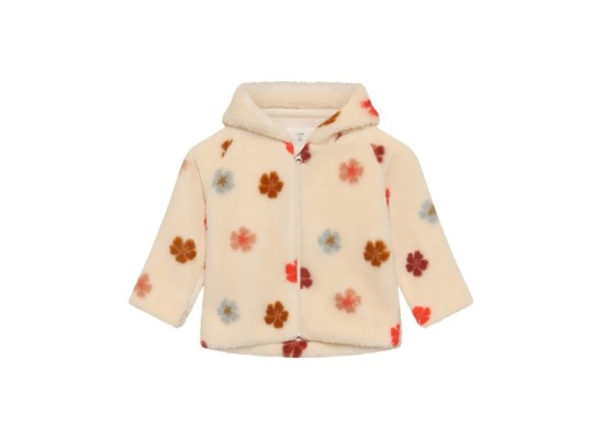 Plüschjacke Blumen