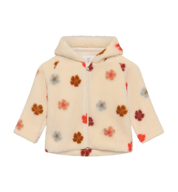 Plüschjacke Blumen
