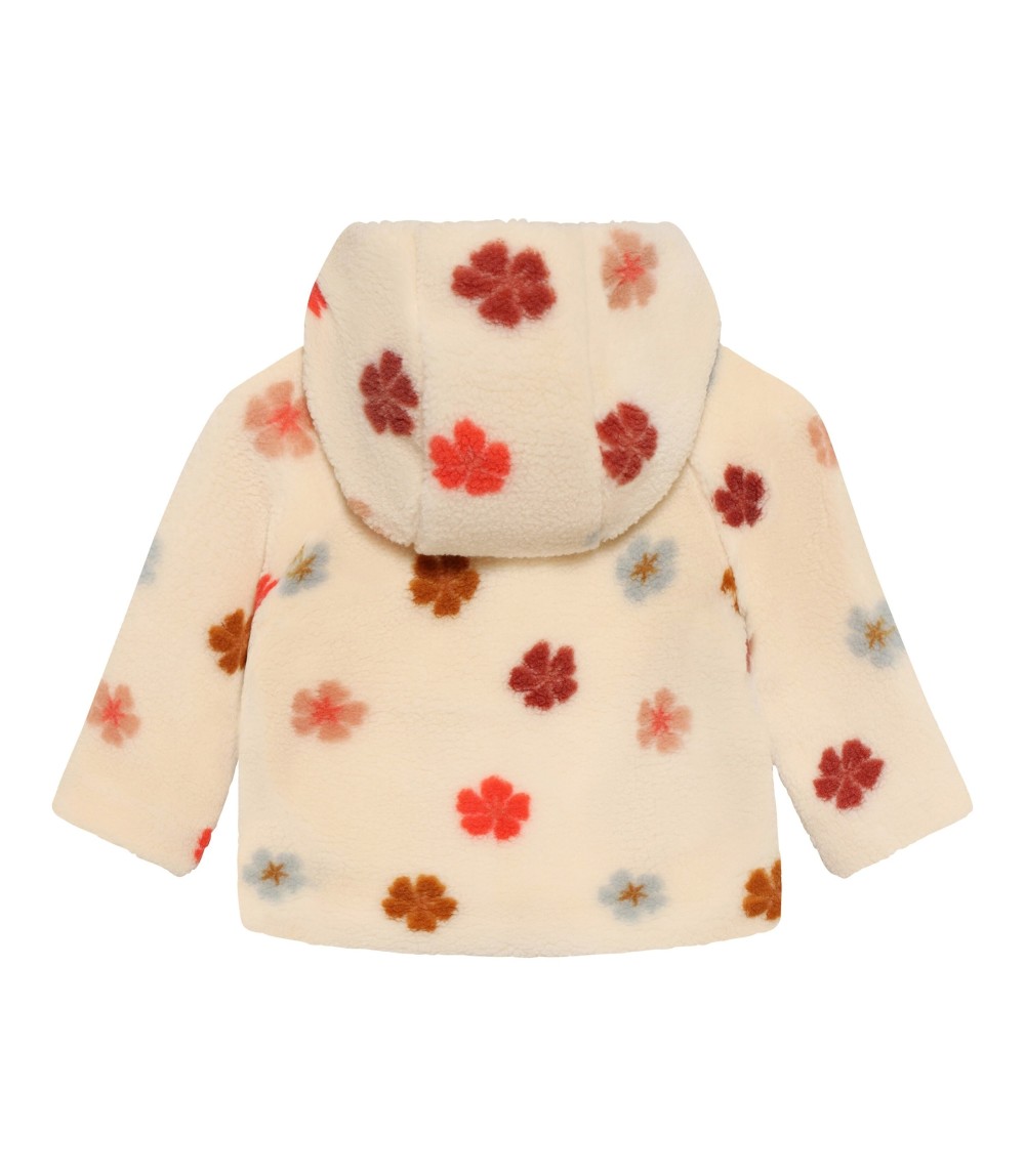 Plüschjacke Blumen