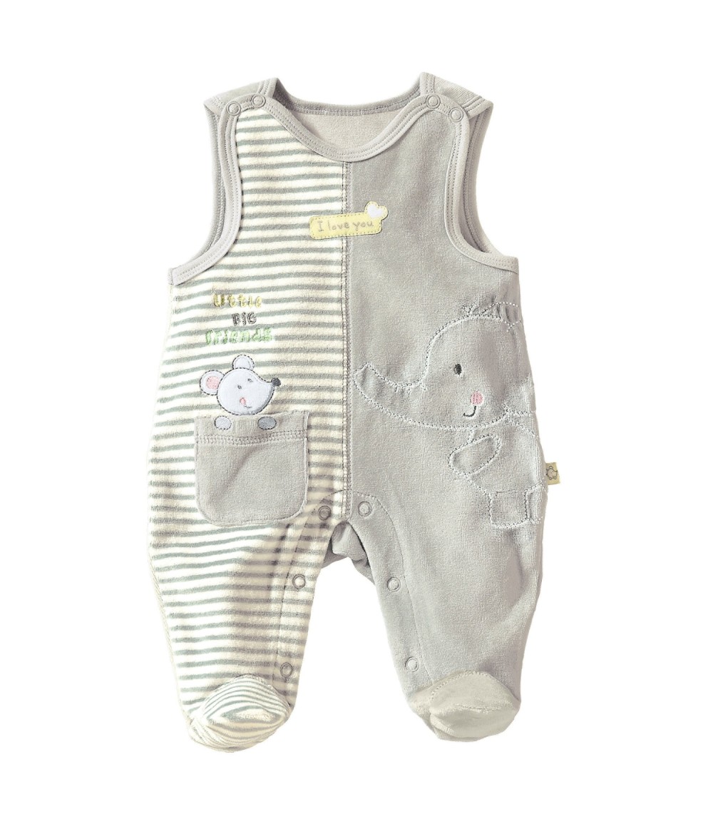 Nicki-Strampler Elefant und Maus