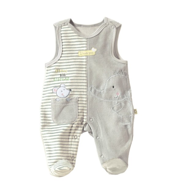 Nicki-Strampler Elefant und Maus