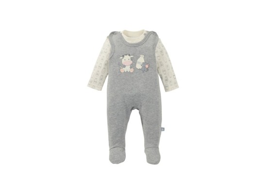 Strampler-Set Kuh und Maus