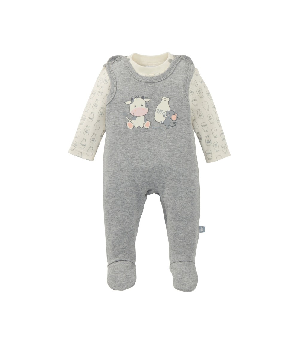 Strampler-Set Kuh und Maus
