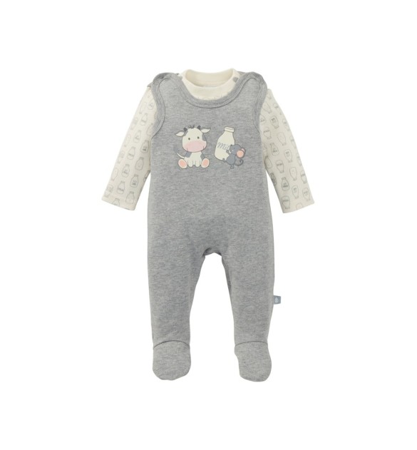 Strampler-Set Kuh und Maus
