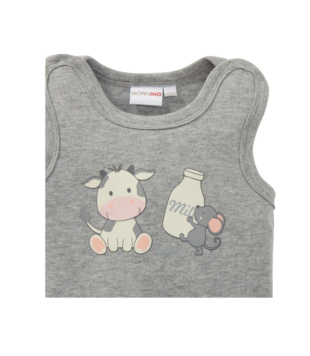 Strampler-Set Kuh und Maus