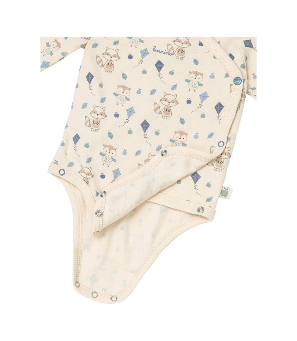 2er-Pack Wickelbodys langarm Cozy Friends