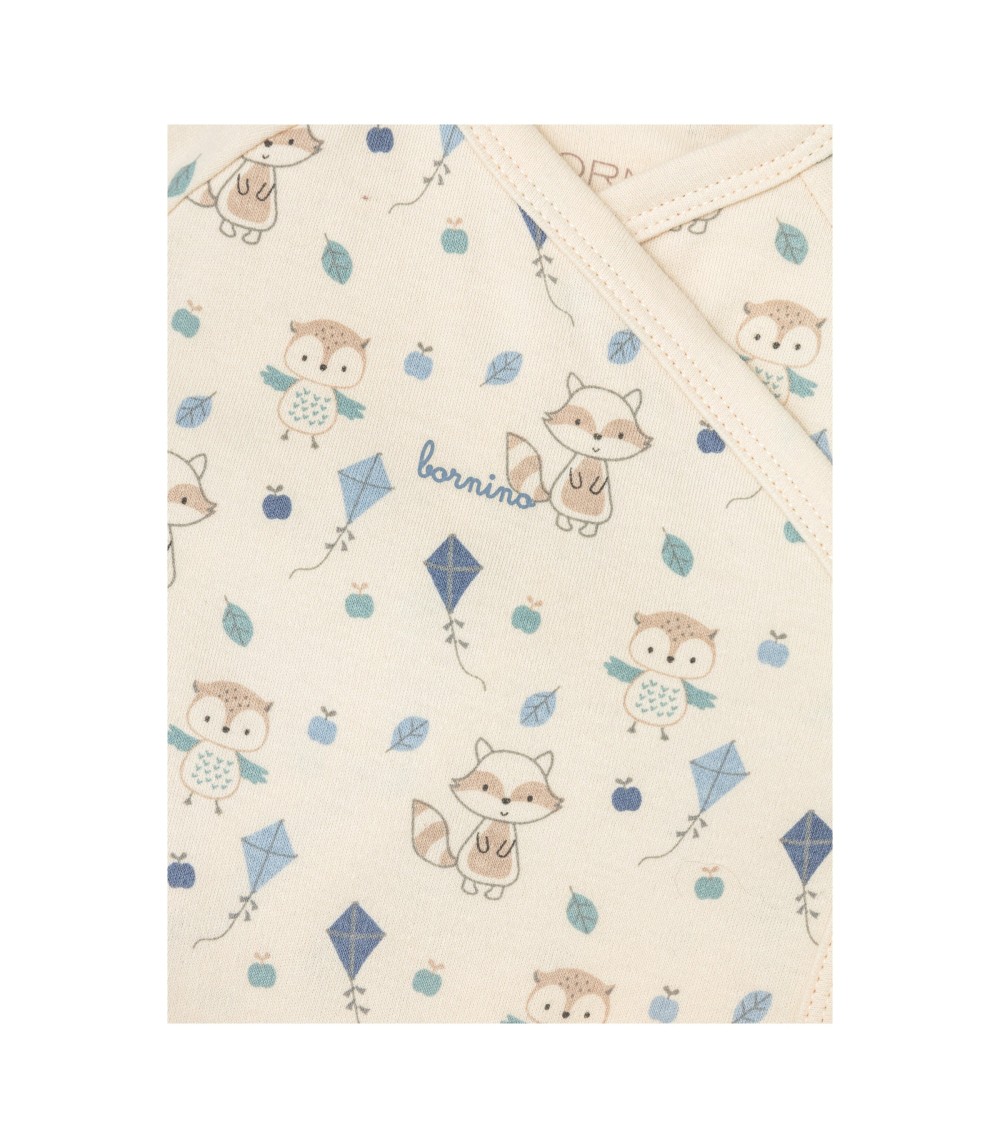 2er-Pack Wickelbodys langarm Cozy Friends