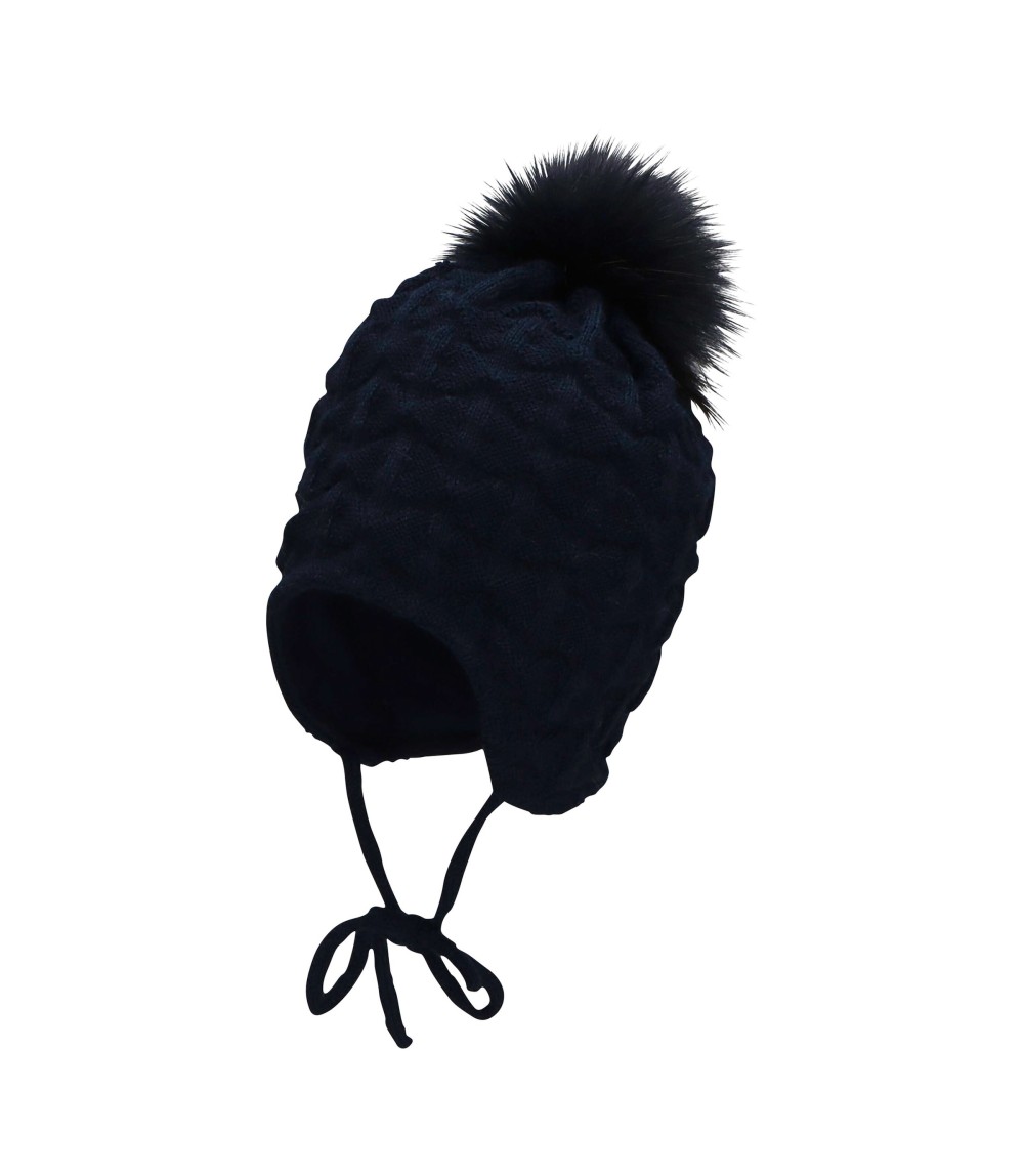 Winter-Strickmütze Bommel