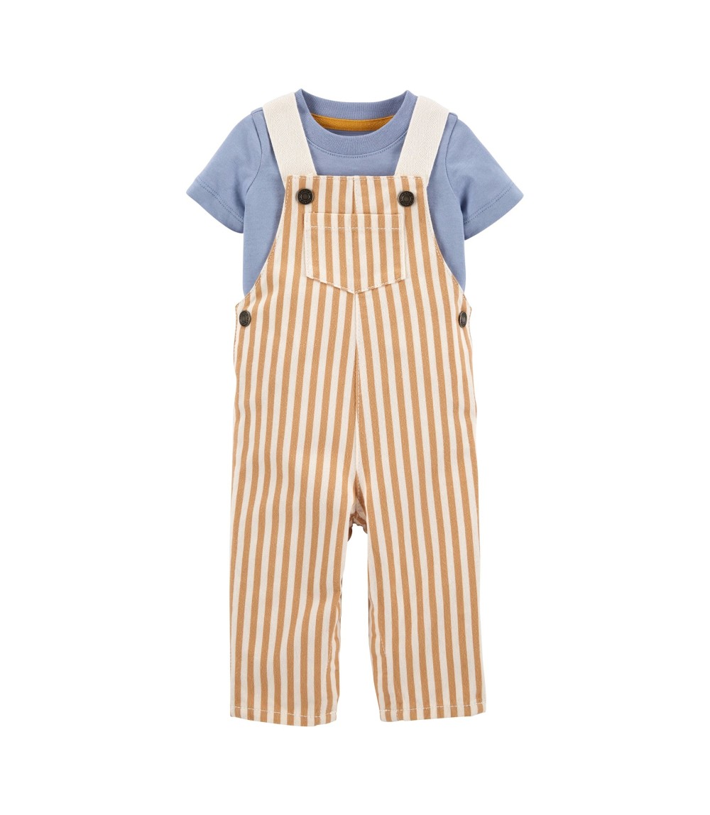 2-tlg. Set Body kurzarm und Latzhose