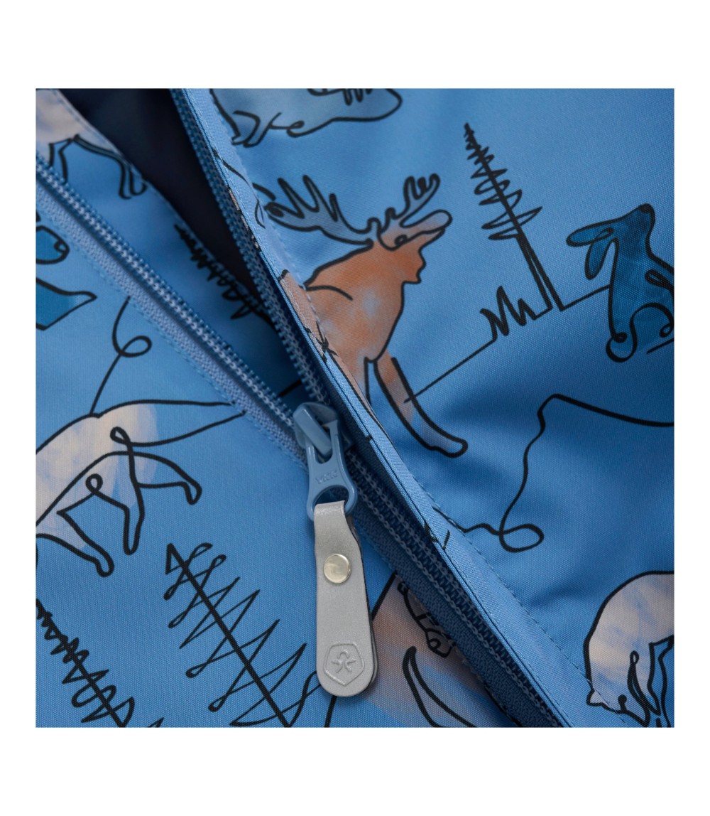 Schneeoverall mit abnehmbarer Kapuze Wald