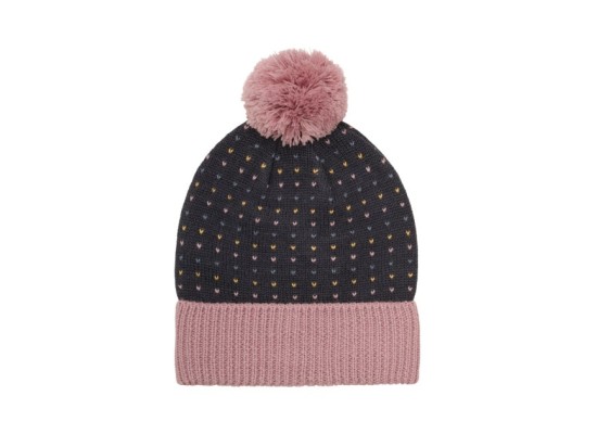 Winter-Strickmütze mit Bommel