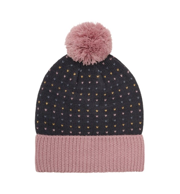 Winter-Strickmütze mit Bommel