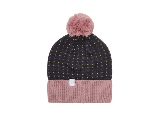 Winter-Strickmütze mit Bommel